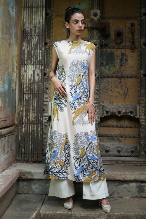 Kalpvriksh Tie Up Kurta