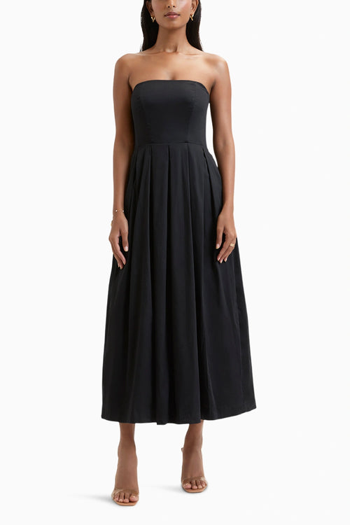 Black Iris Off-Shoulder Dress