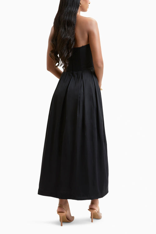 Black Iris Off-Shoulder Dress