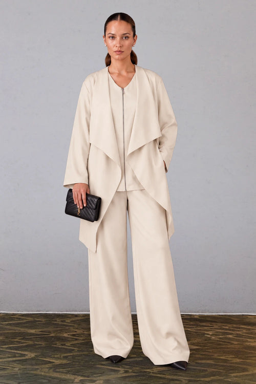Ecru Three-Piece Co-ord Set