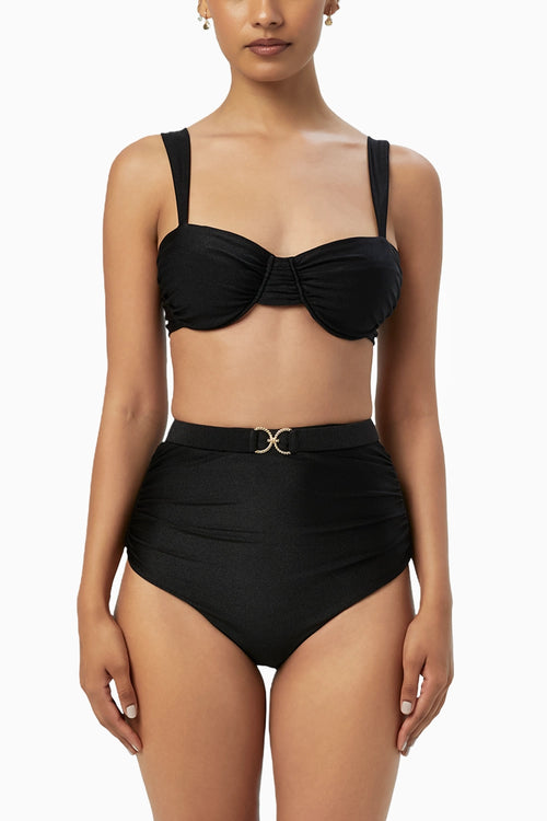 Obsidian Oyester Balconette Bikini Top