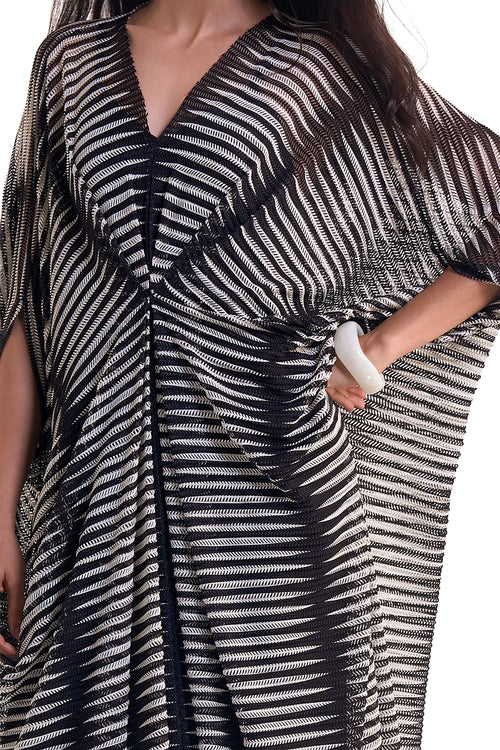 Monochrome Knitted Kaftan