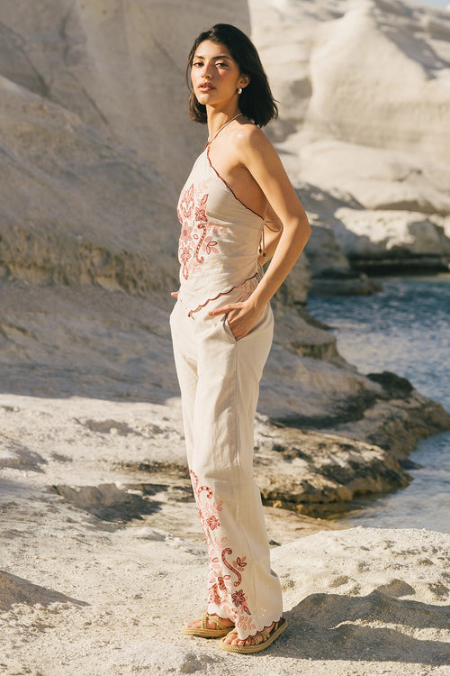 Bondi Beige-Pink Trouser