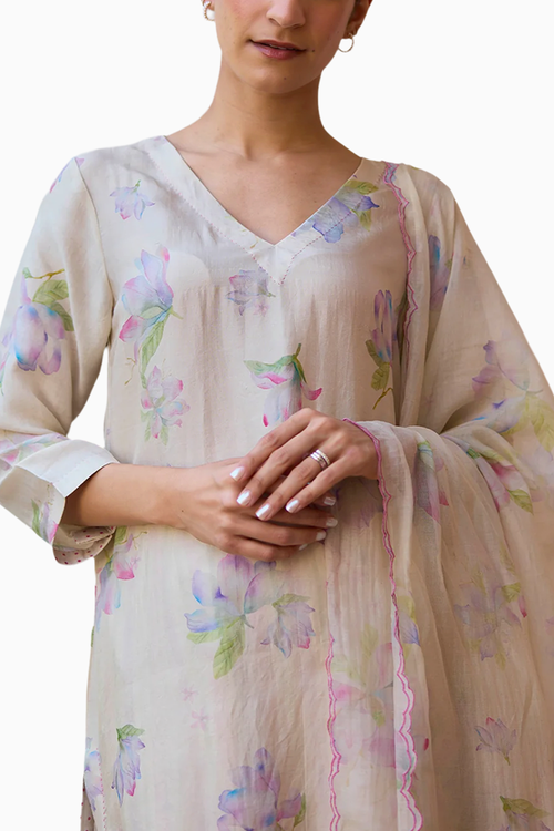 Sunkissed Magnolia Beige Dupatta