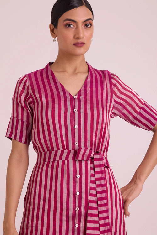 Miramar Button Down Long Dress