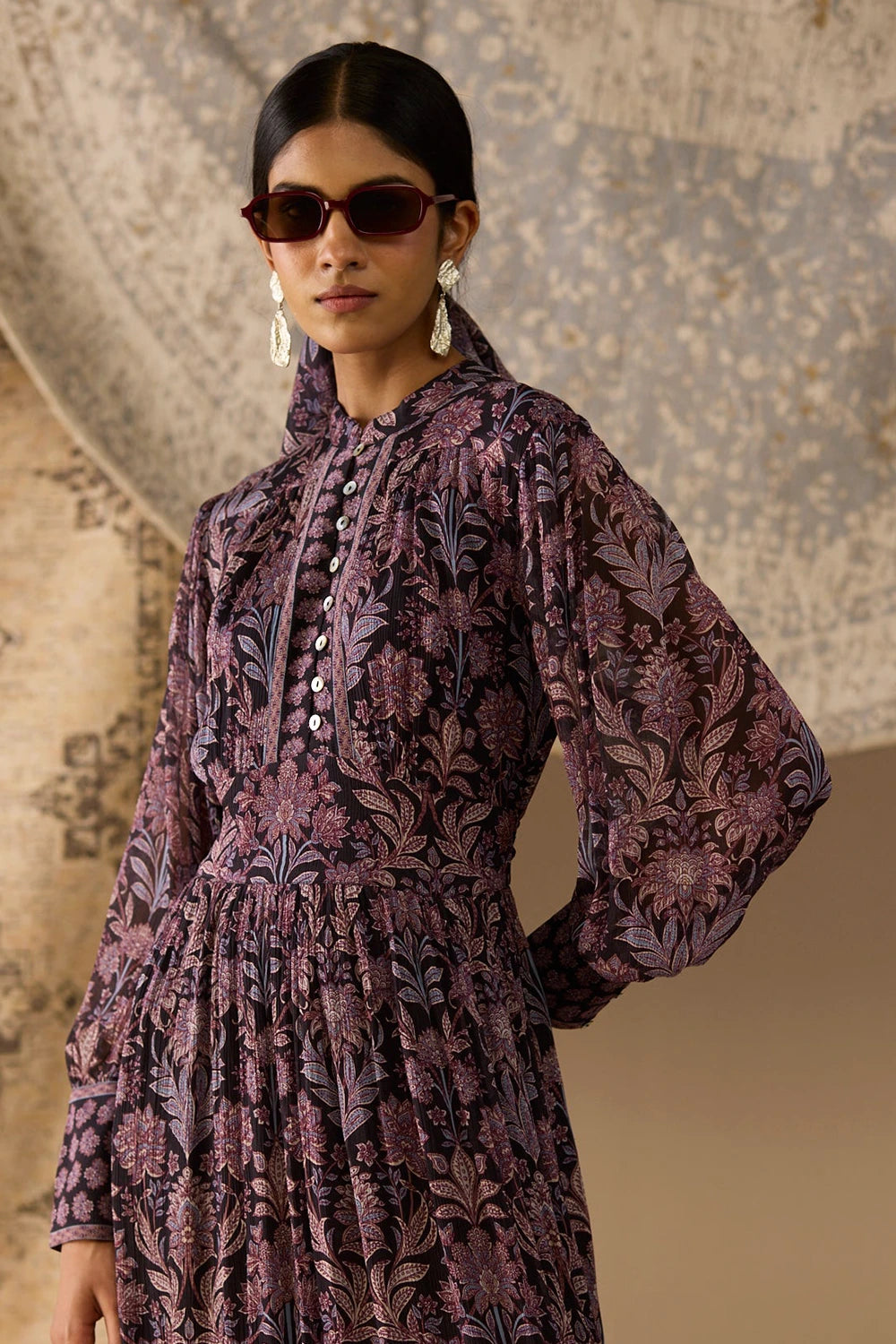 Morticia Paisley Maxi Dress