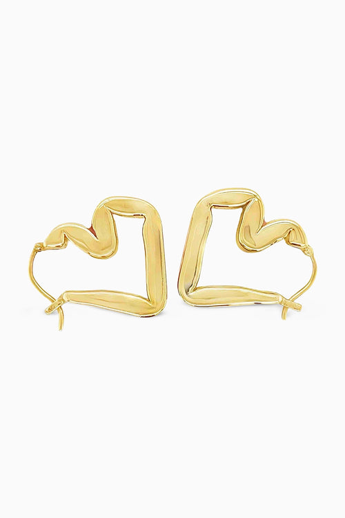 Crimson Enamel Hoops