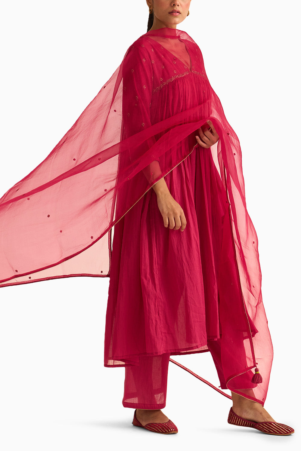 Aarish Rani Pink Dupatta