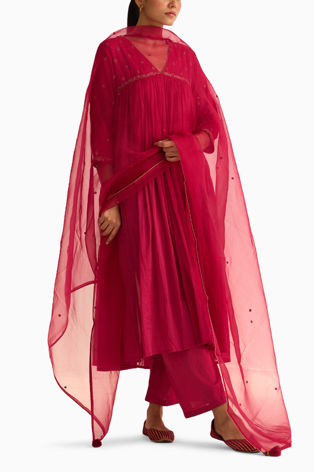 Aarish Rani Pink Dupatta