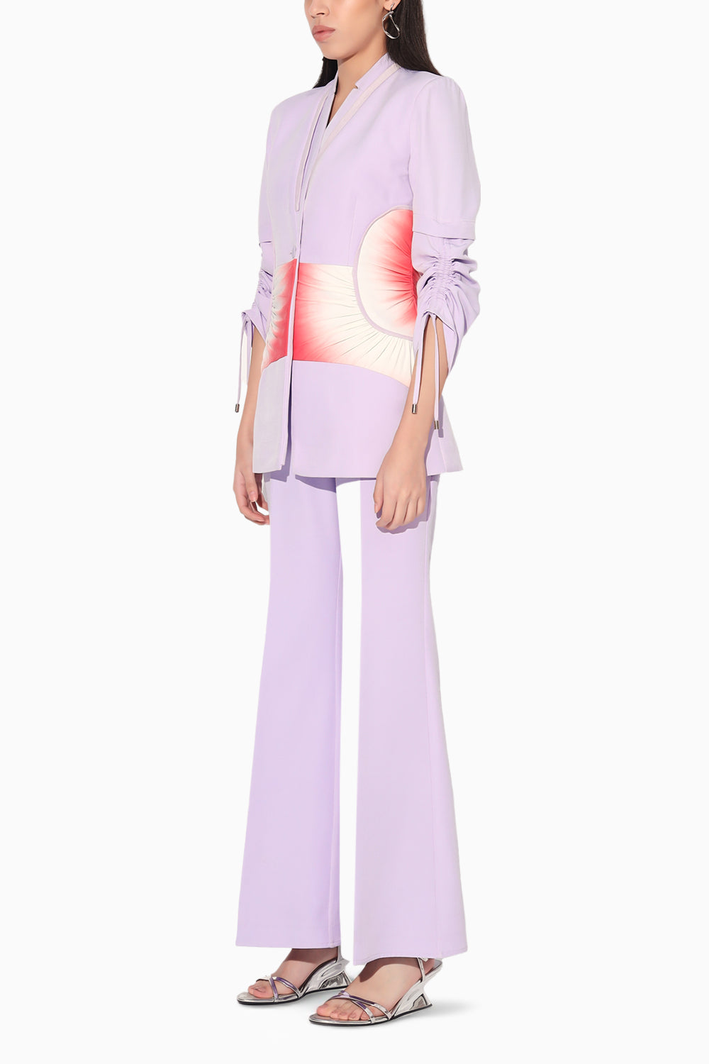 Lavender Dawn Ruched Pantsuit