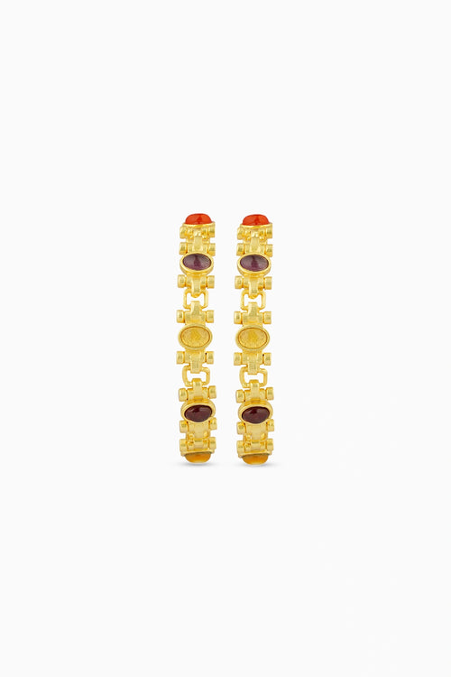 Power Hoops Navratan Earrings