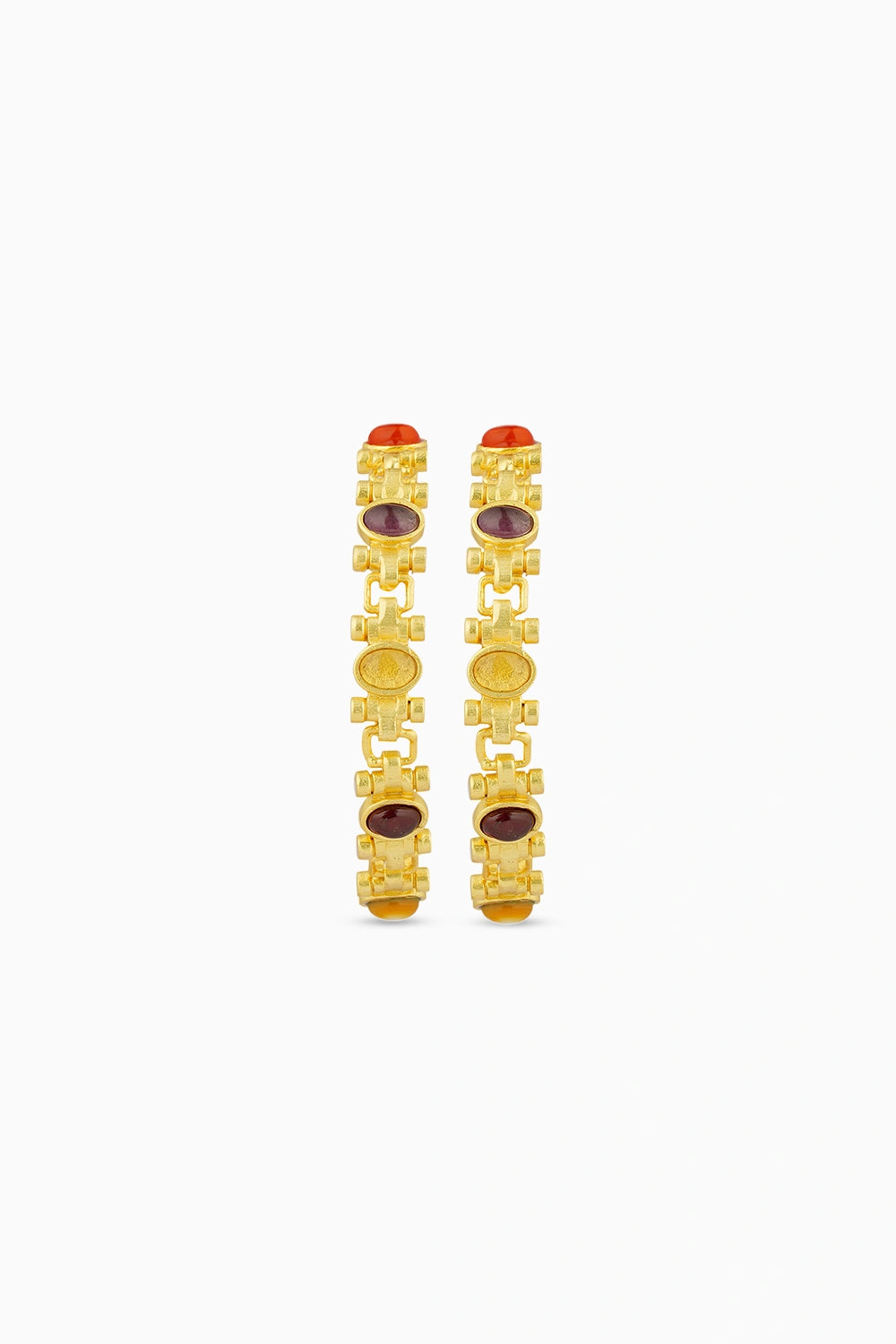 Power Hoops Navratan Earrings