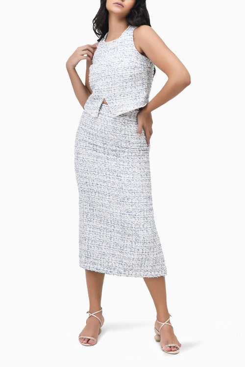 Slice of Heaven Blue Top and Skirt Set