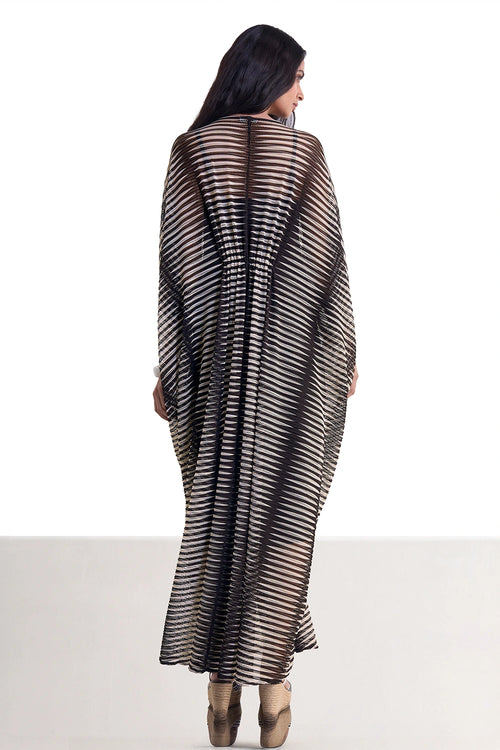 Monochrome Knitted Kaftan