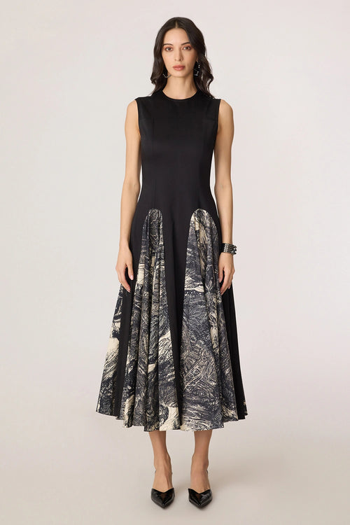Seria Black Grey Dress