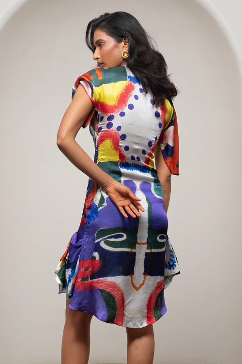 Varen Draped Mini Dress