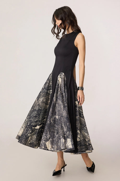 Seria Black Grey Dress