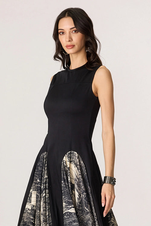 Seria Black Grey Dress