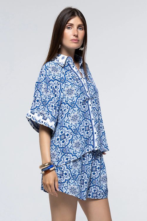 Chemise Zazi Blue Tile