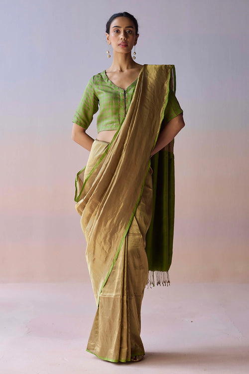 Eternal Glow Zari Saree