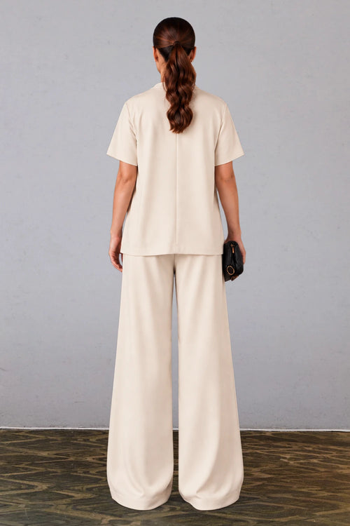 Ecru Three-Piece Co-ord Set