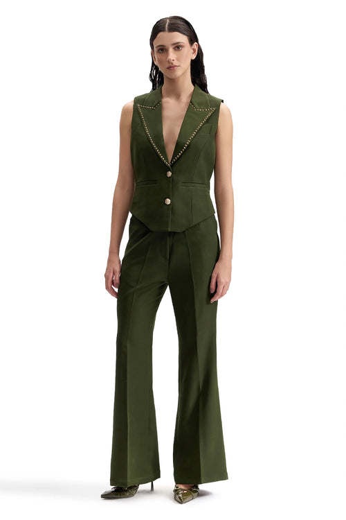 Studded Lapel Waistcoat Set
