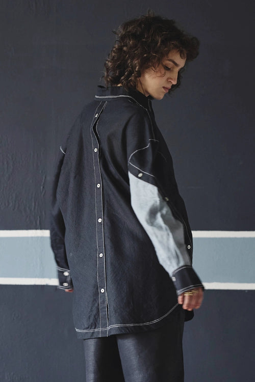 Kelly Bias Color Block Shirt