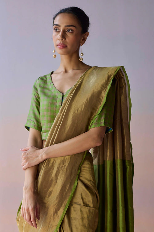 Eternal Glow Zari Saree