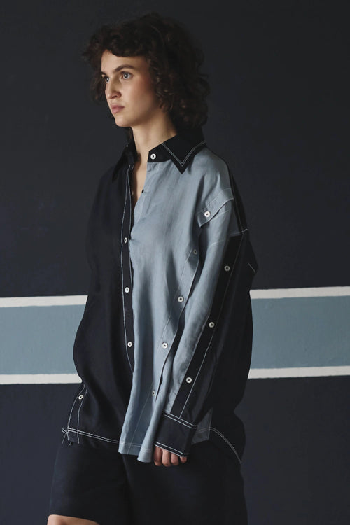 Kelly Bias Color Block Shirt