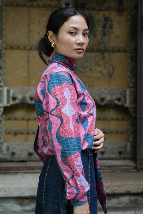 Leher Scarf Top