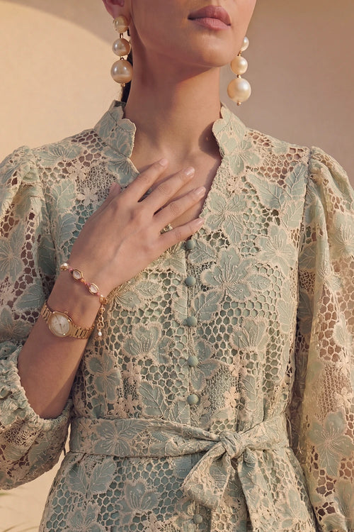 Sage Elan Midi Dress