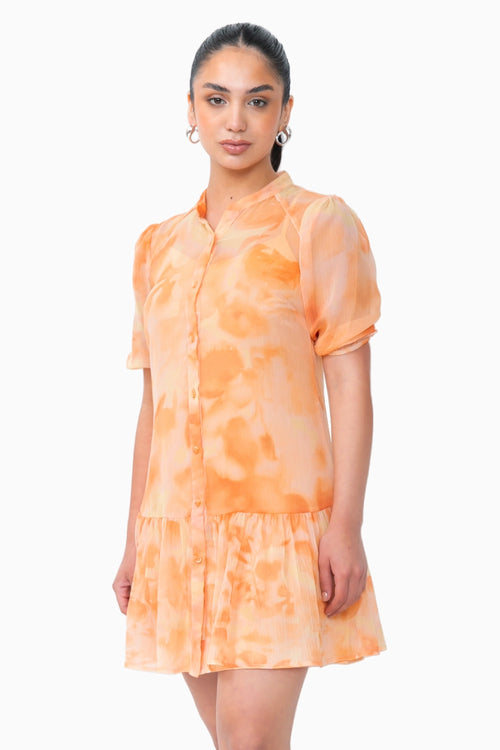 Orange Meadow Dress