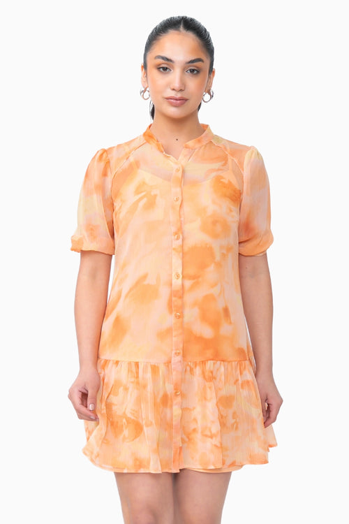 Orange Meadow Dress