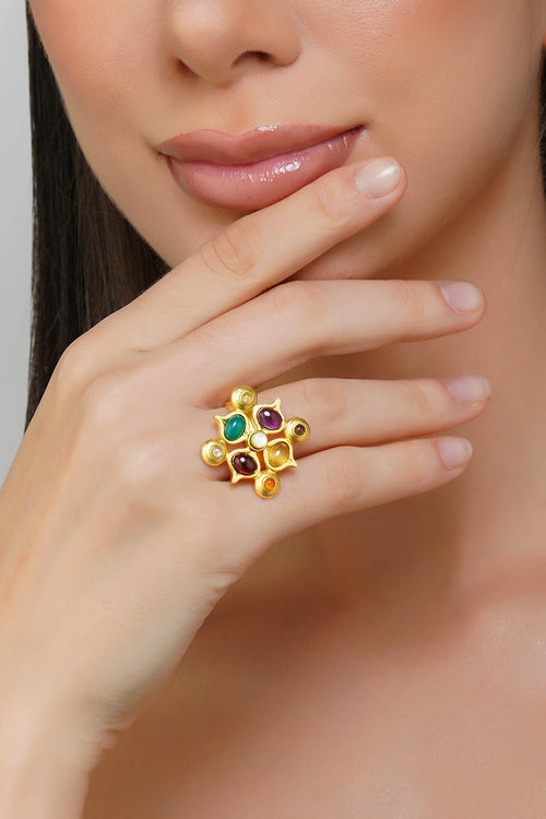 Power of Nine Navratan Ring