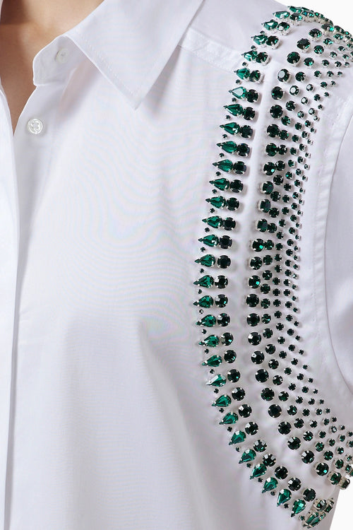 Waterfall Emerald Swarovski Shirt