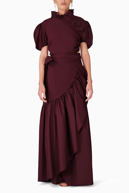 Burgundy Kaia Skirt