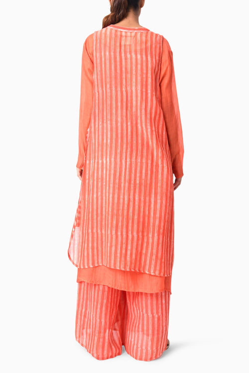 Coral Shima Tama Co-ord Set