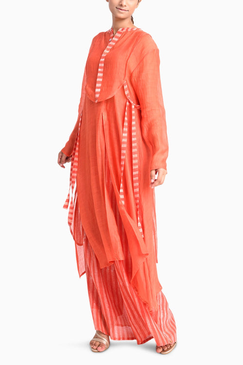 Coral Shima Tama Co-ord Set