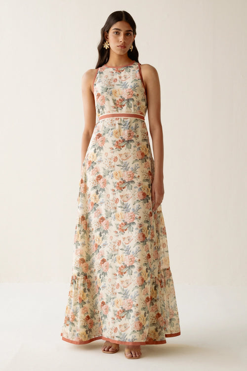 Light Yellow Floral Dress