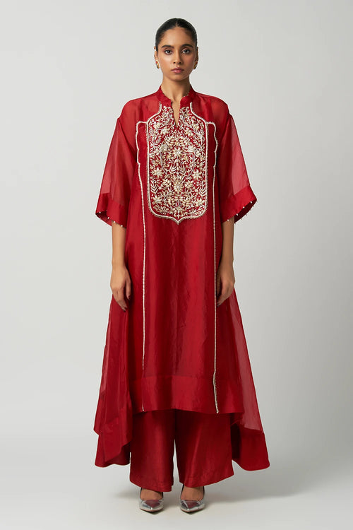 Ruby Gul-E-Mehrab Organza Kurta Set