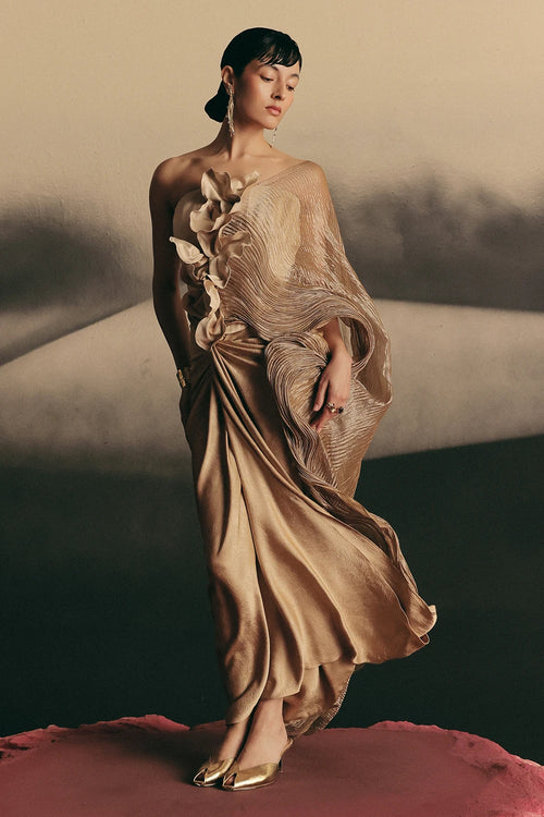 Gold Aurum Saree