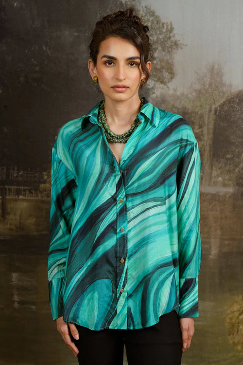 After Hours Green Shirt