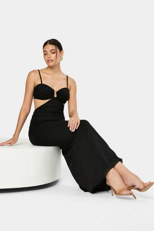 Coastline Mesh Midnight Dress