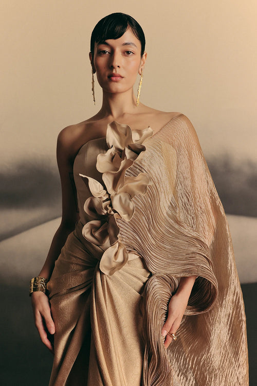 Gold Aurum Saree