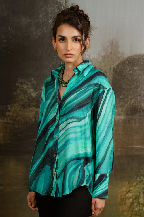 After Hours Green Shirt