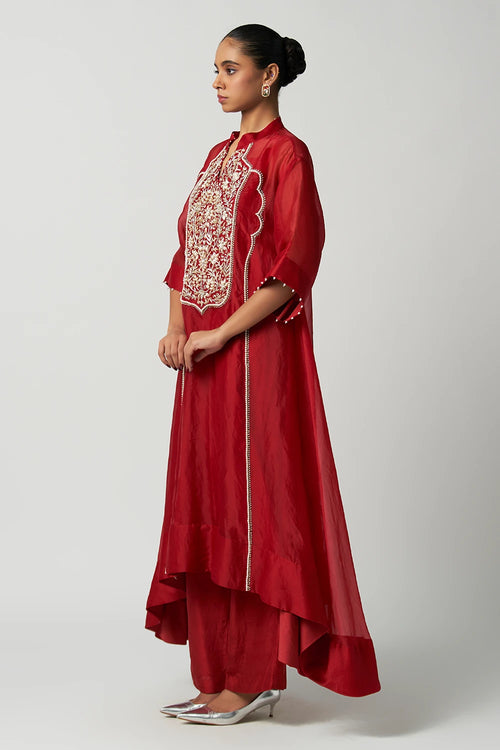 Ruby Gul-E-Mehrab Organza Kurta Set