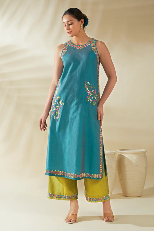 Blue Elin Kurta Set