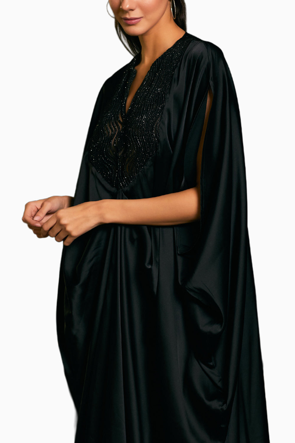 Black Goe Rope Kaftan