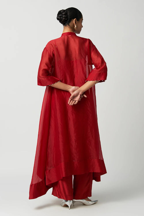 Ruby Gul-E-Mehrab Organza Kurta Set