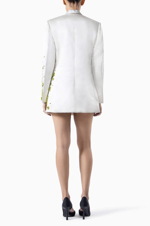 Chartreuse Dews Pearl Silk Jacket